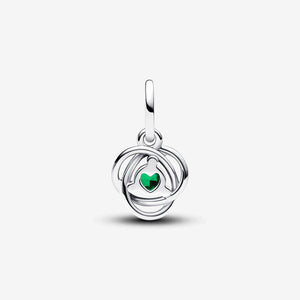 Pandora May Royal Green Eternity Circle Dangle Charm - Fifth Avenue Jewellers