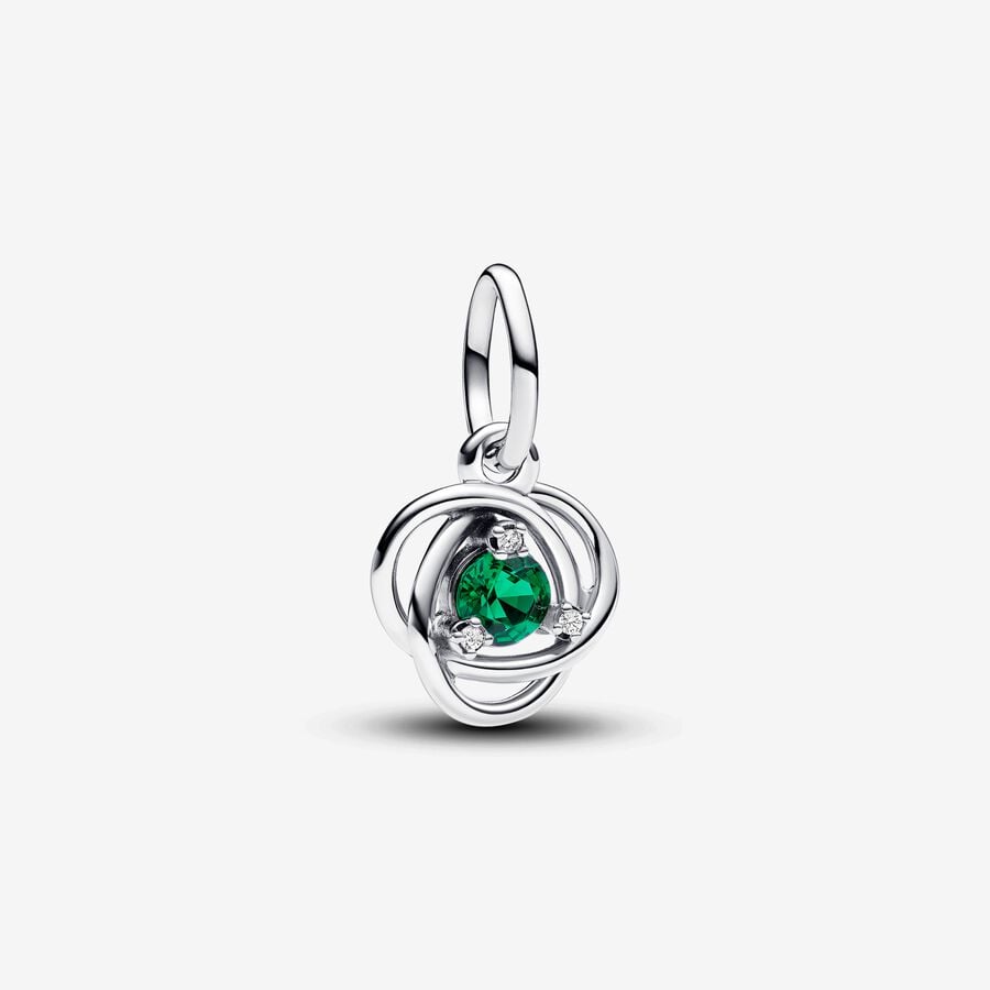 Pandora May Royal Green Eternity Circle Dangle Charm - Fifth Avenue Jewellers
