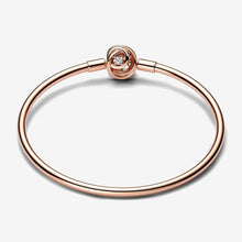 Load image into Gallery viewer, Pandora Moments Encircled Clasp Bangle - Fifth Avenue Jewellers

