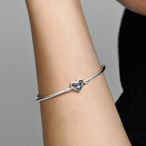 Pandora Moments Heart & Butterfly Bangle - Fifth Avenue Jewellers