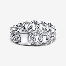 Load image into Gallery viewer, Pandora Pavé Cuban Chain Ring - Fifth Avenue Jewellers
