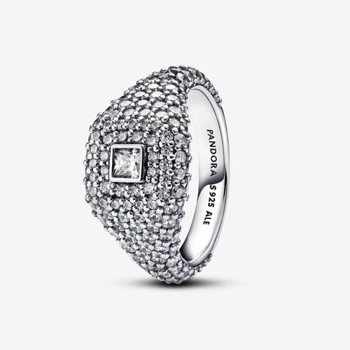 Pandora Pavé Square Cocktail Ring - Fifth Avenue Jewellers