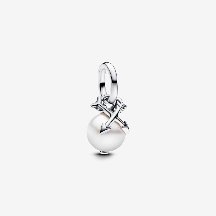 Pandora Pearl & Arrows Mini Dangle Charm - Fifth Avenue Jewellers