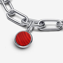 Load image into Gallery viewer, Pandora Red Murano Glass Engravable Mini Medallion Charm - Fifth Avenue Jewellers
