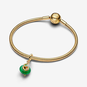 Pandora Snake Green Murano Glass Dangle Charm - Fifth Avenue Jewellers