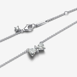 Pandora Sparkling Bow Necklace - Fifth Avenue Jewellers