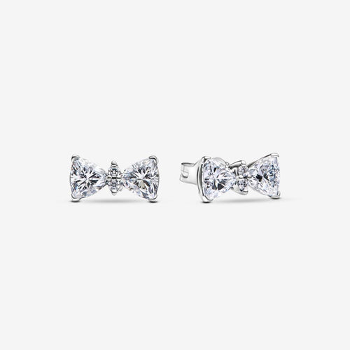 Pandora Sparkling Bow Stud Earrings - Fifth Avenue Jewellers