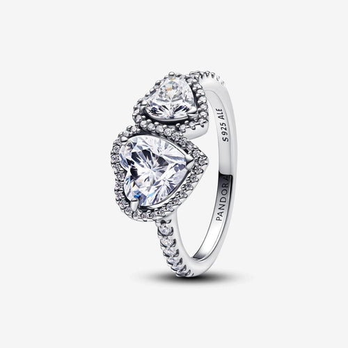 Pandora Sparkling Halo Hearts Ring - Fifth Avenue Jewellers