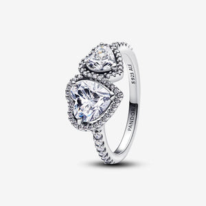 Pandora Sparkling Halo Hearts Ring - Fifth Avenue Jewellers