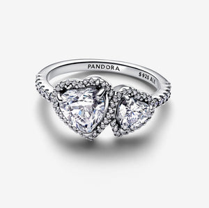 Pandora Sparkling Halo Hearts Ring - Fifth Avenue Jewellers