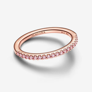 Pandora Sparkling Pink Band Ring - Fifth Avenue Jewellers