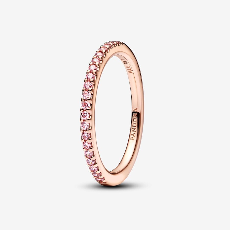 Pandora Sparkling Pink Band Ring - Fifth Avenue Jewellers