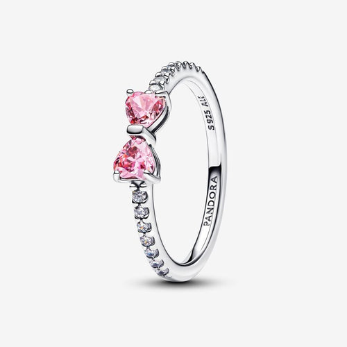 Pandora Sparkling Pink Bow Ring - Fifth Avenue Jewellers