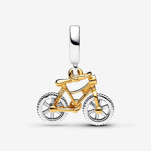 Pandora Two-tone Spinning Wheels Bicycle Dangle Charm - Fifth Avenue Jewellers