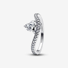 Load image into Gallery viewer, Pandora Wavy Pavé Heart Ring - Fifth Avenue Jewellers
