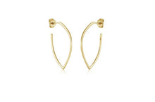 Load image into Gallery viewer, Pointed Hoop Stud Earrings - Fifth Avenue Jewellers
