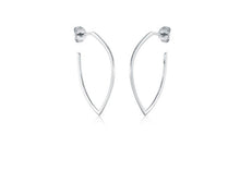 Load image into Gallery viewer, Pointed Hoop Stud Earrings - Fifth Avenue Jewellers
