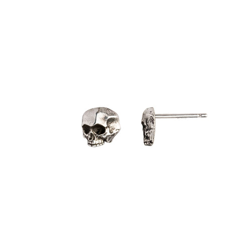 Pyrrha Skull Symbol Stud Earrings Silver Fifth Avenue Jewellers Kamloops BC