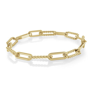 Stainless Steel Oval Link Bracelet - Fifth Avenue Jewellers