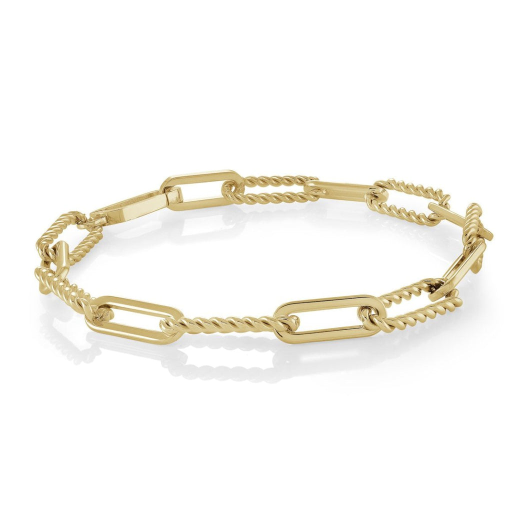 Stainless Steel Oval Link Bracelet - Fifth Avenue Jewellers