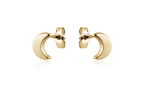 Load image into Gallery viewer, Tiny Moon Stud Earrings - Fifth Avenue Jewellers
