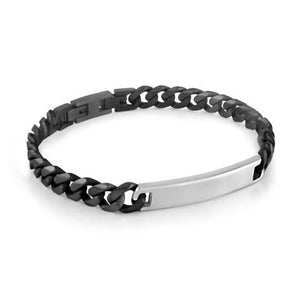 Two Tone Stainless Steel ID Bracelet - Fifth Avenue Jewellers