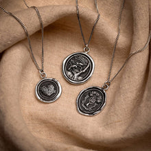 Load image into Gallery viewer, Pyrrha You Live in My Heart Talisman Necklace
