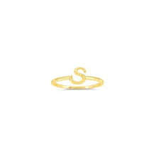 Load image into Gallery viewer, Yellow Gold Initial Rings - Fifth Avenue Jewellers
