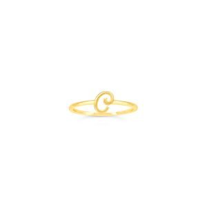 Yellow Gold Initial Rings - Fifth Avenue Jewellers