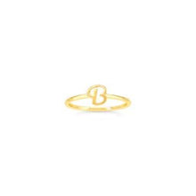 Load image into Gallery viewer, Yellow Gold Initial Rings - Fifth Avenue Jewellers
