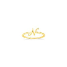 Load image into Gallery viewer, Yellow Gold Initial Rings - Fifth Avenue Jewellers
