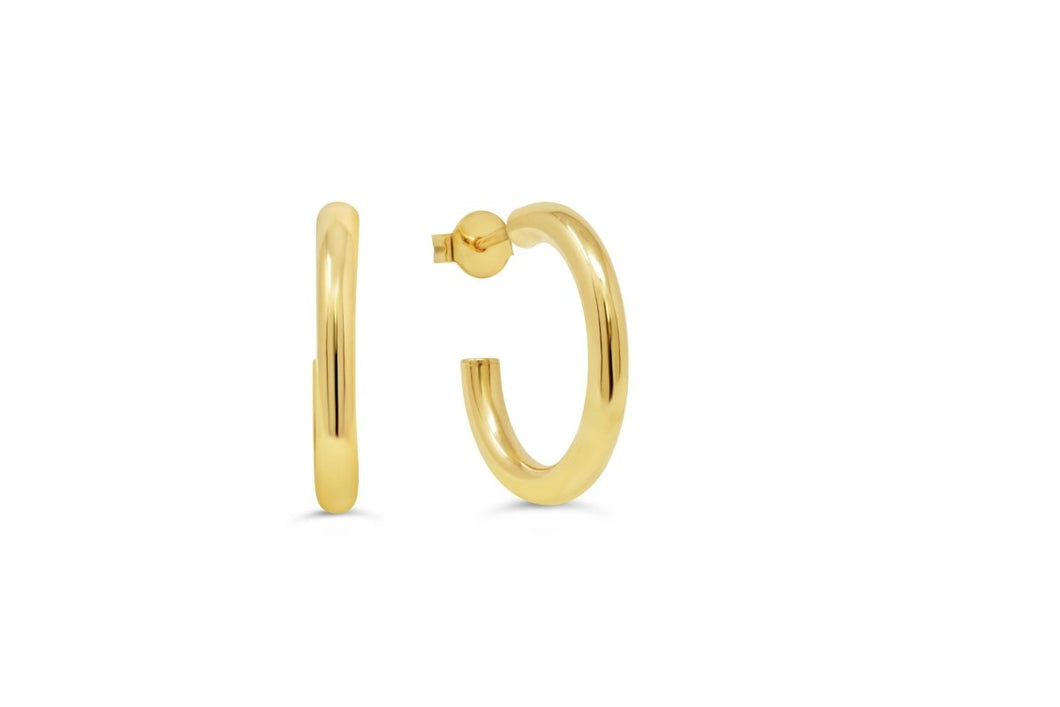 Yellow Gold Pirate Half Hoops - Fifth Avenue Jewellers