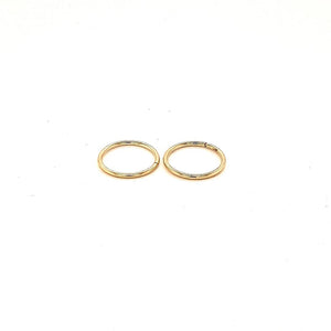 12MM Yellow Gold Sleepers - Fifth Avenue Jewellers