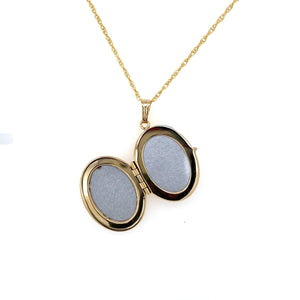 14K Yellow Gold Filled Oval Locket - Fifth Avenue Jewellers