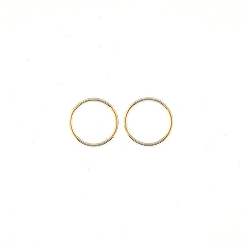 15MM Yellow Gold Sleepers Fifth Avenue Jewellers