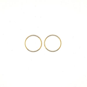 15MM Yellow Gold Sleepers Fifth Avenue Jewellers