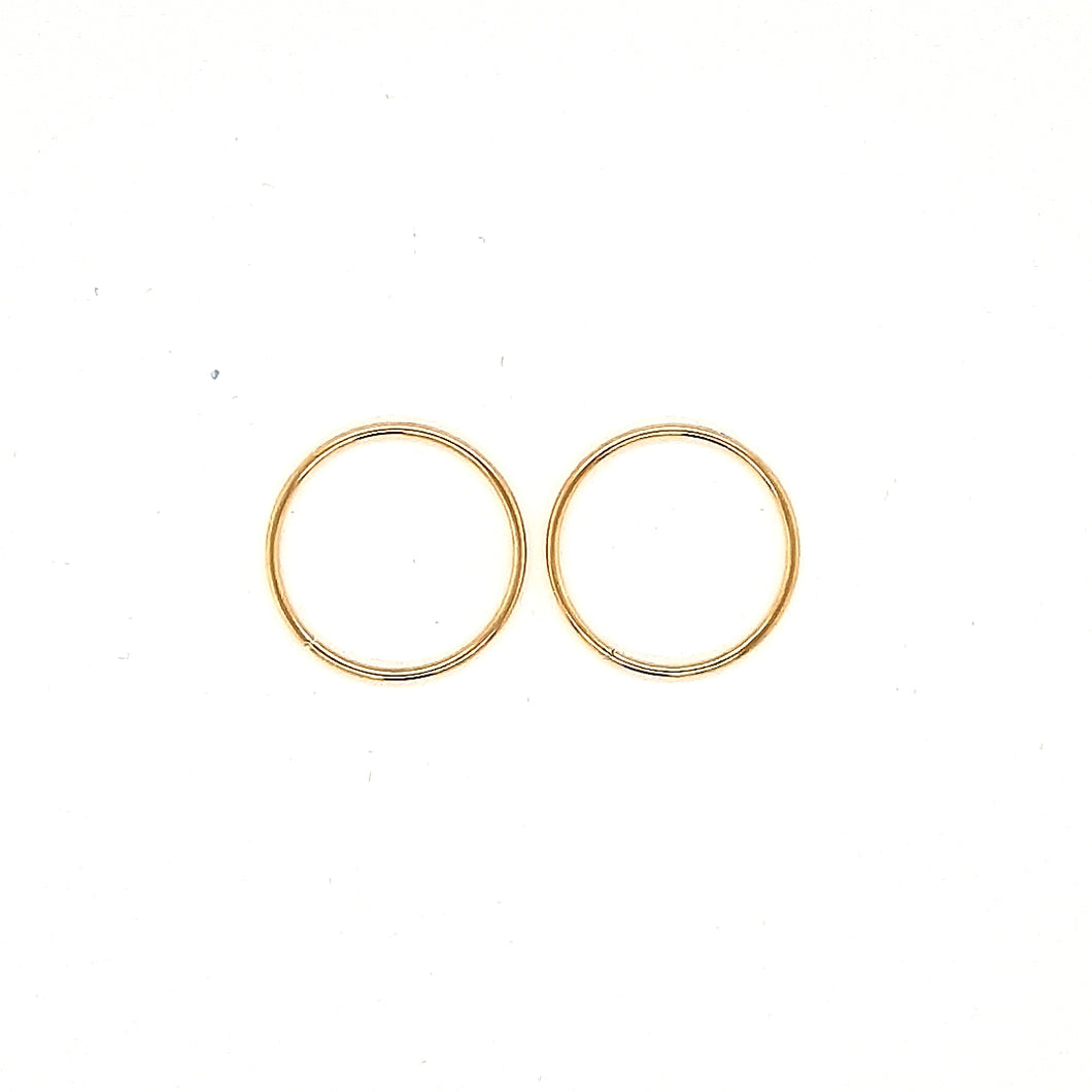 18MM Yellow Gold Sleepers Fifth Avenue Jewellers