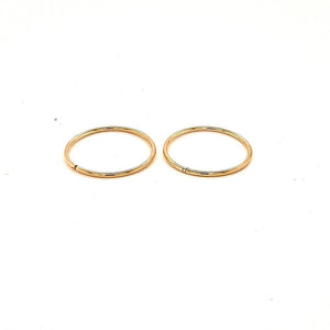 18MM Yellow Gold Sleepers - Fifth Avenue Jewellers