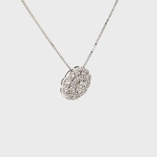 Load and play video in Gallery viewer, Diamond Rose Pendant Necklace
