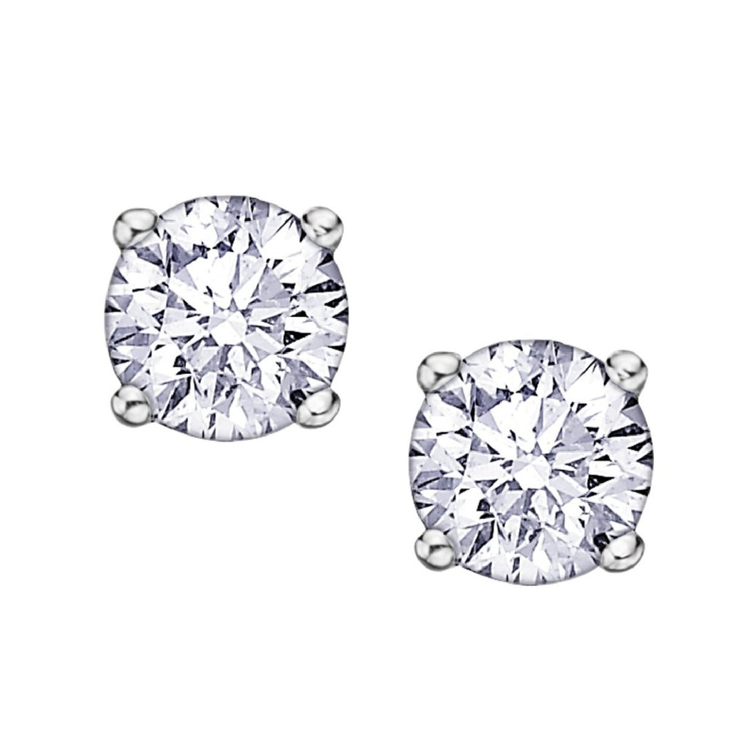 .25ct Eternal Flame Diamond Stud Earrings AM101W25 - Fifth Avenue Jewellers