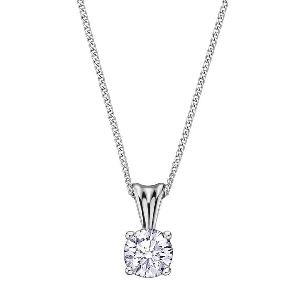 .30ct Eternal Flame Diamond Solitaire Pendant AM103W30 - Fifth Avenue Jewellers