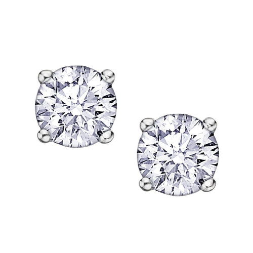 .40ct Eternal Flame Diamond Stud Earrings AM101W40 - Fifth Avenue Jewellers