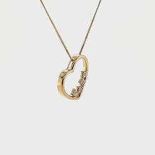 Load and play video in Gallery viewer, Diamond Heart Pendant
