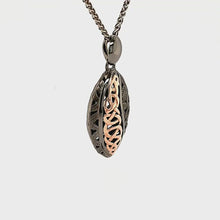 Load and play video in Gallery viewer, Keith Jack Sterling Eternity Leaf Pendant
