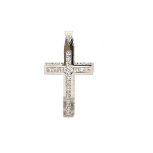 Load image into Gallery viewer, Layered Cross In White Gold Fifth Avenue Jewellers
