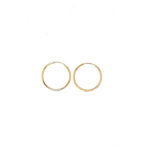 Medium Squared Yellow Gold Sleepers Fifth Avenue Jewellers
