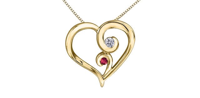 Adore You Diamond & Ruby Necklace - Fifth Avenue Jewellers