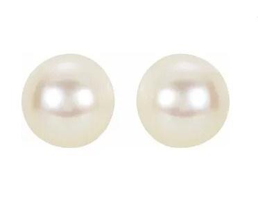 Akoya Cultured Pearl Studs 6mm - Fifth Avenue Jewellers