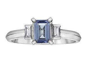 Art Deco Inspired Tanzanite Ring - Fifth Avenue Jewellers