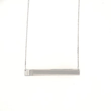 Load image into Gallery viewer, Bar Necklace In White Gold - Fifth Avenue Jewellers
